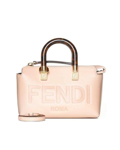 Fendi By The Way ca2581878 Medium Two Tone Pink Leather .